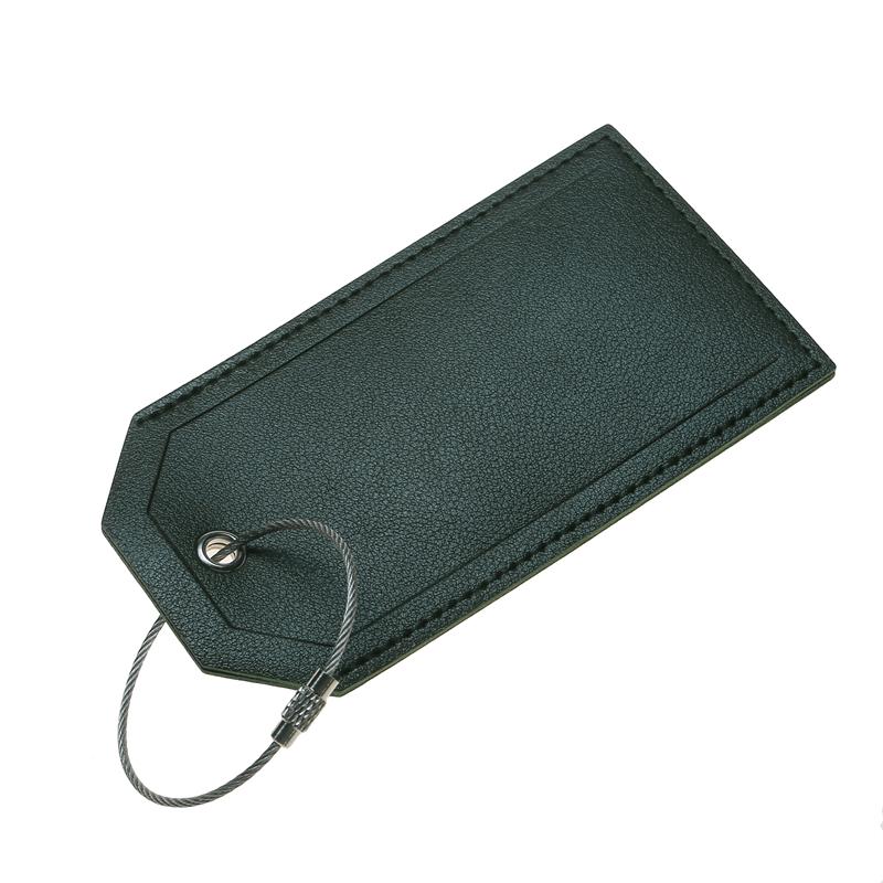 PU Leather Luggage Tag Suitcase Identifier Label Bag Tags for Boarding Bag Tag Travel Accessories