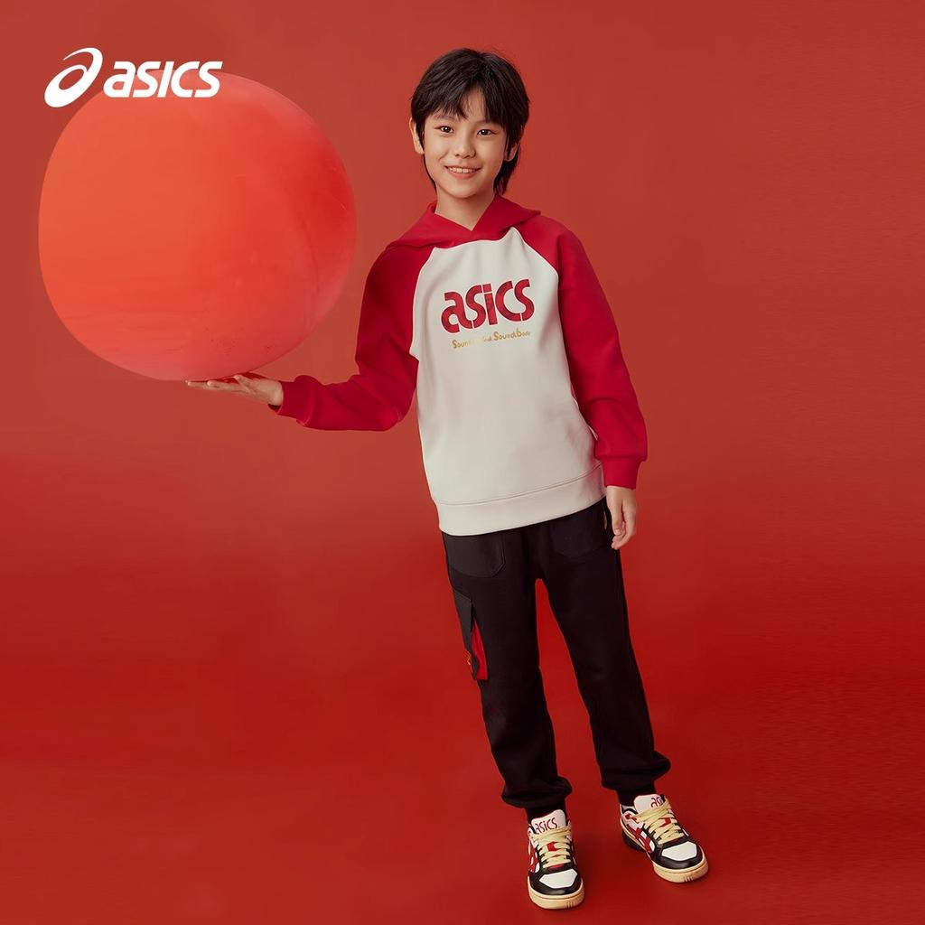 Sweatshirt Asics Sweatshirt Urban Fashion White Red Teenagers