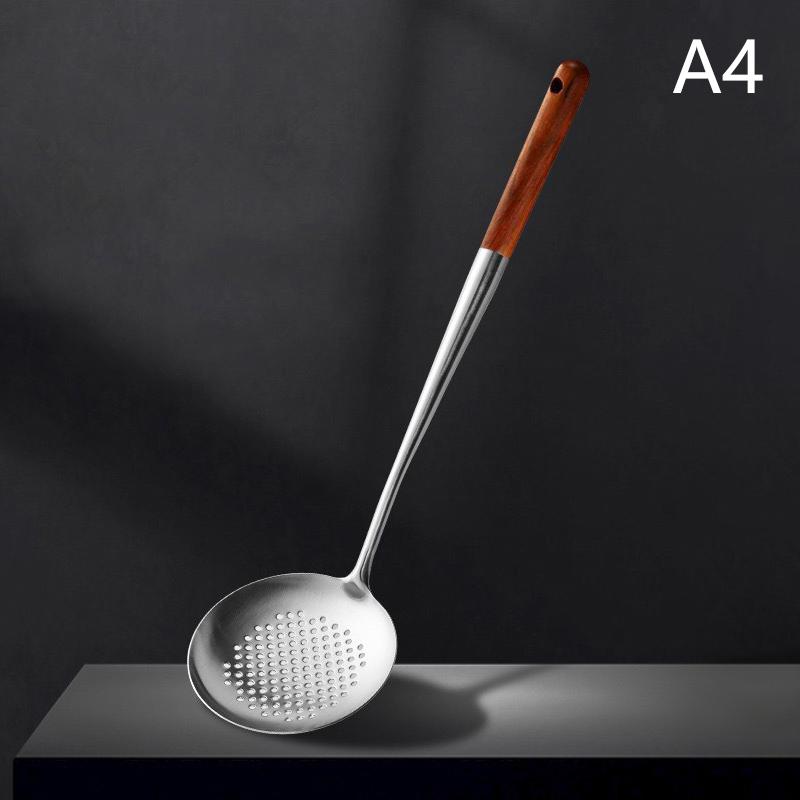 Кухонная утварь Лопатка для вока Железный и половник Инструмент Лопатка для нержавеющей стали Оборудование для приготовления пищи Кухонные принадлежности Основные принадлежности