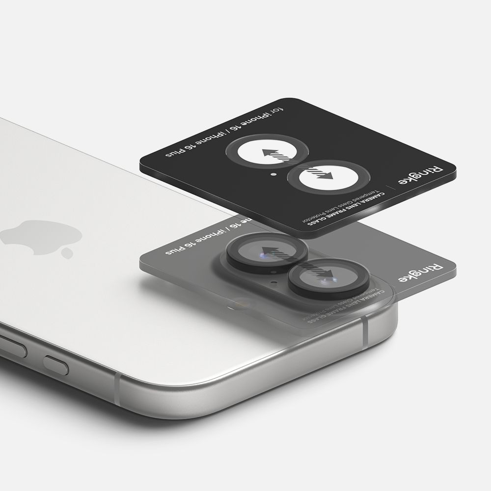 Ringke Camera Frame Protector 2-Pack Iphone 16 / 16 Plus Black