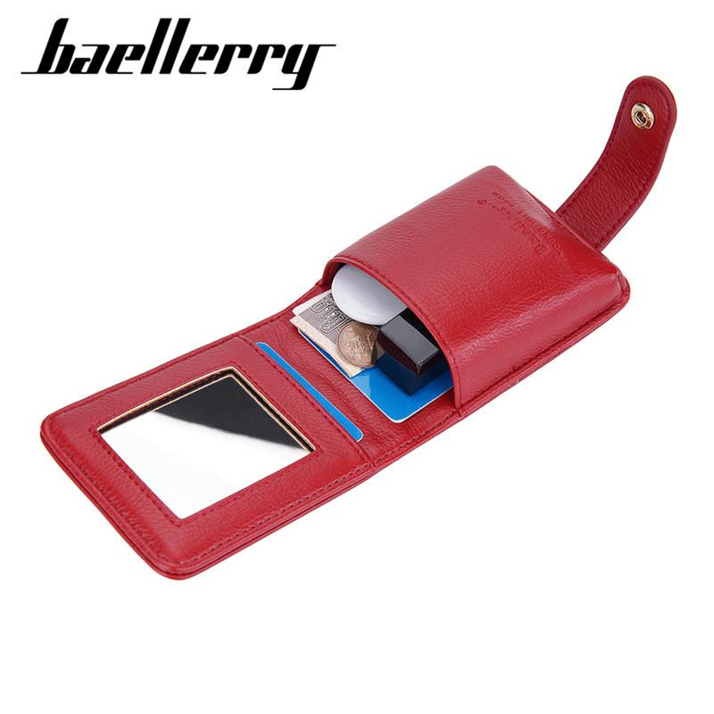 Baellerry Женский модный кошелек для монет, классический дизайн, мини-кошелек с зеркалом для макияжа GZW