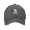 RedUnisex HipHop  Shopping And Dating Baseball cap WearResistant And Durable Lazy Style Denim FlatBrim Hat