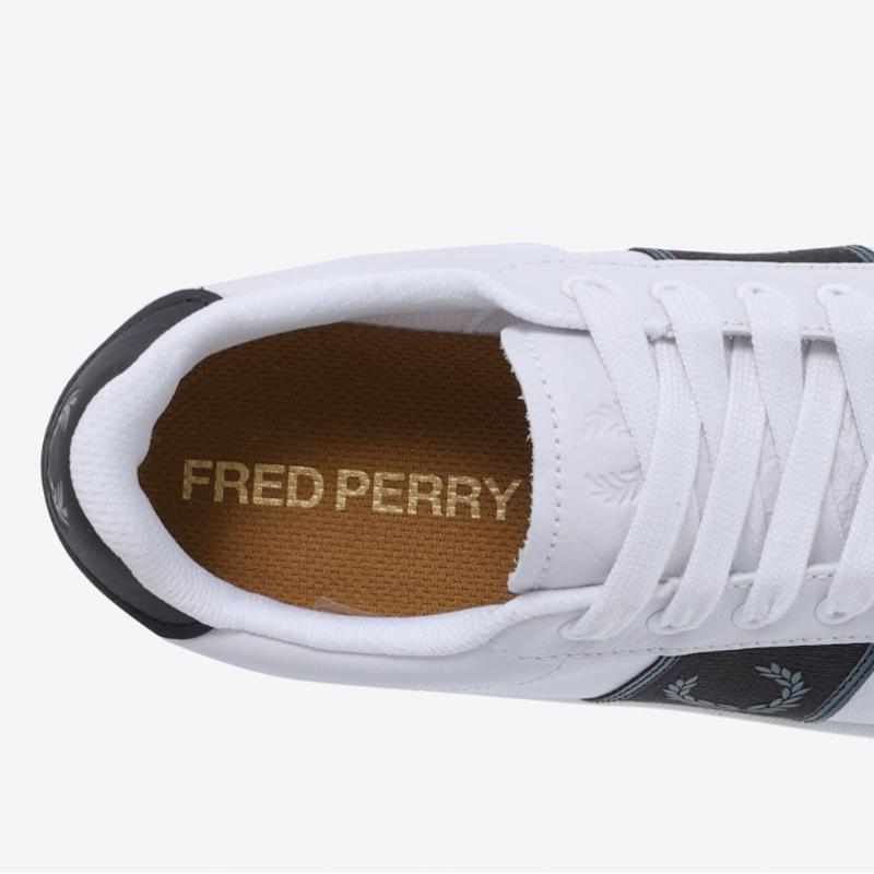Fred Perry Унисекс Кожаные Кроссовки B721 Кожаные Брендированные Ленты