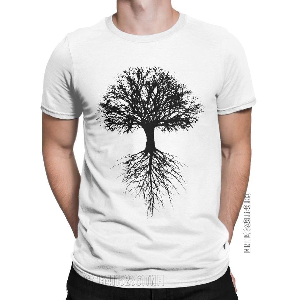 Awesome Tree of Life T-shirt Men's O Neck Cotton T-shirt Natural Classic Casual Comfort Short Sleeve Summer T-shirt