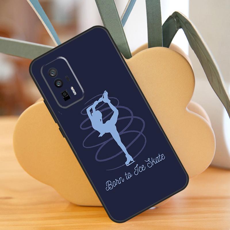 Figure Skating Ice Skating Case For POCO F6 Pro X6 X5 X3 F3 F5 M6 M5s Xiaomi 13T Pro 11T 12T 12 13 Lite 14 Ultra Cover