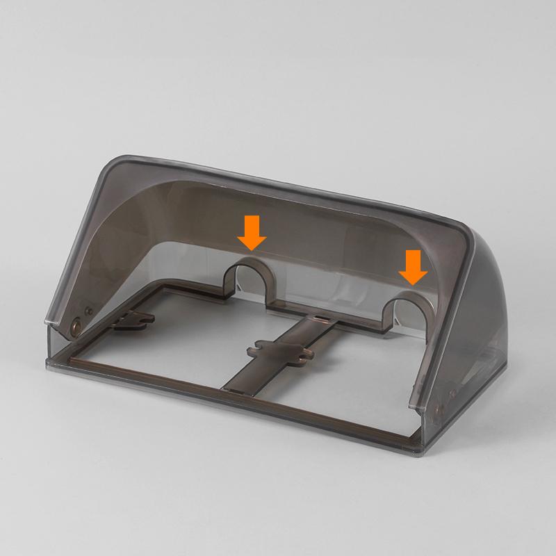 86 Тип настенной розетки Водонепроницаемая коробка Самоклеящаяся крышка для электрической вилки Ванная комната Двойной выключатель Защита розетки Брызгозащищенная коробка