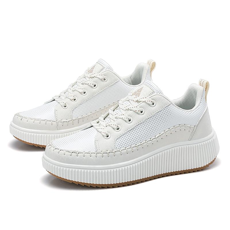 MCTIN Flat Men's Shoes Comfort Sneakers for Women White Shoes Outdoor Walking Platform Sneakers