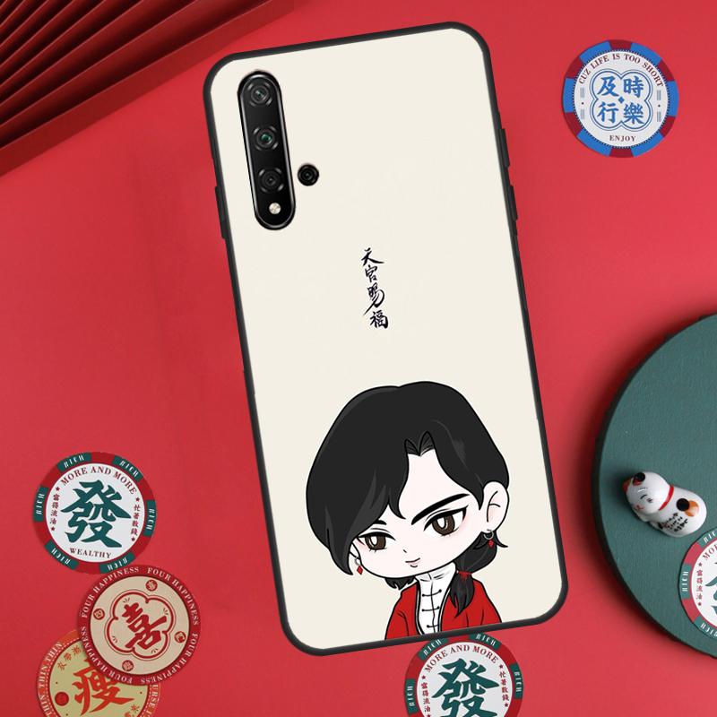 Tian Guan Ci Fu hua cheng xie lian Для Huawei Nova 11i 8i 12i 12s 9 10 SE Y60 Y70 Y90 Y72 Y73 Y61 Y91 P60 Pro P30 P40 Lite Чехол