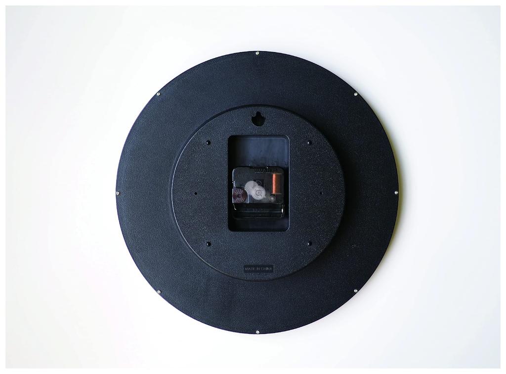 Interform INC. Настенные часы Onnela, CL-4022BK, Ш30,5 x В30,5 x Г4 см, Плавный ход, Стильные, Милые, Настенные часы для интерьера, Простые, Черные