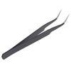 1Pc Micro Point Curved Straight Tweezers Fine Tip Stainless Steel