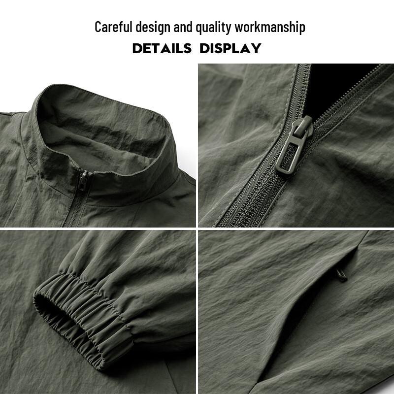 ROMON Men's Autumn Outdoor Casual Stand-Collar Jacket