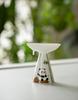 Panda Pattern Ceramic Incense Holder, 10.6 x 9.7 cm, White, Incense Burner, Incense Stick Holder (White)