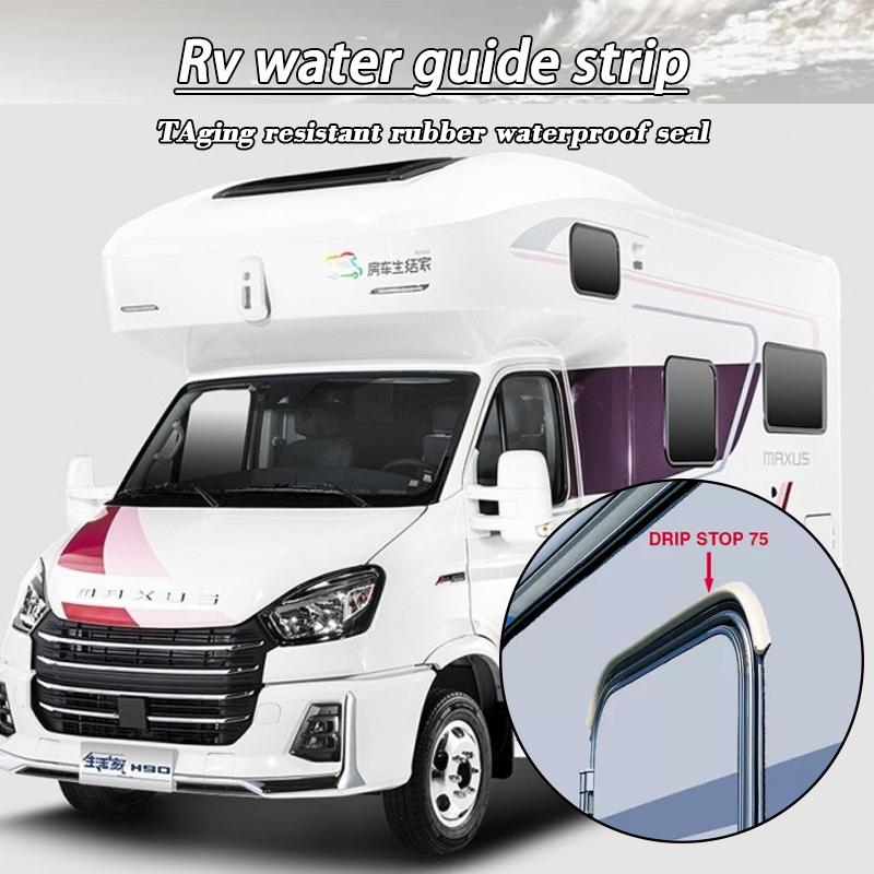 1m Van Gutter Rain Guard Drip Stop Water Guide Rubber Waterproof Sealing Strip For Caravan Motorhome Camper RV Accessories