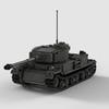 Немецкий танк VK4501P Набор строительных блоков Немецкий прототип тяжелого танка времен Второй мировой войны Модель Военный набор из кирпичиков для исторической экспозиции Детали