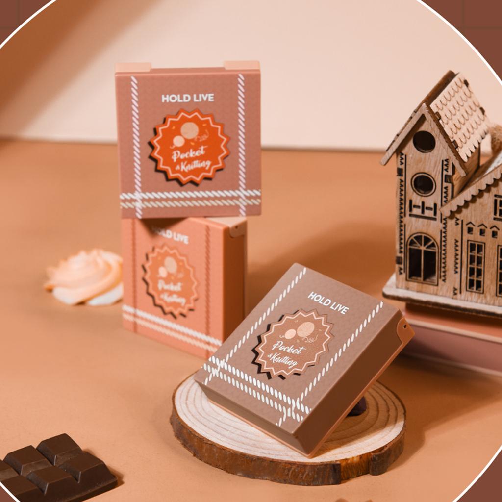 HOLD LIVE 4 Colors Eyeshadow Palette High Pigmented Glitter Matte Eyes Shadow Portable Pocket Design