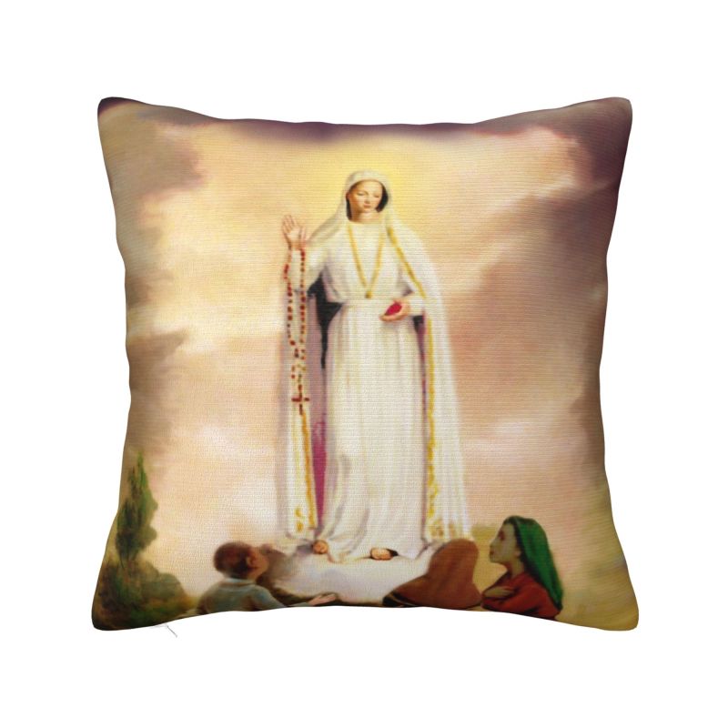 The Virgin Mary Modern Throw Pillow Covers Decoration Christian Mexico Mexican Chair Cushion