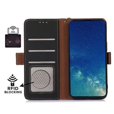 Для Xiaomi 13 5G Чехол для телефона с блокировкой RFID Натуральная кожа Складная подставка Кошелек Магнитная откидная крышка