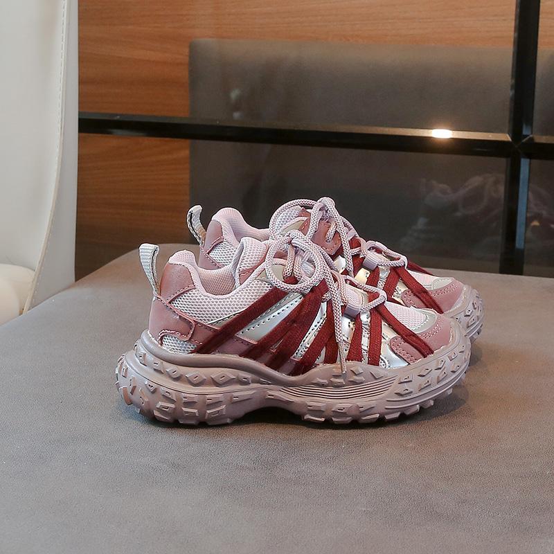 Детские кроссовки для мальчиков, модные весенне-осенние школьные кроссовки для девочек, массивные универсальные детские повседневные баскетбольные кроссовки, нескользящие