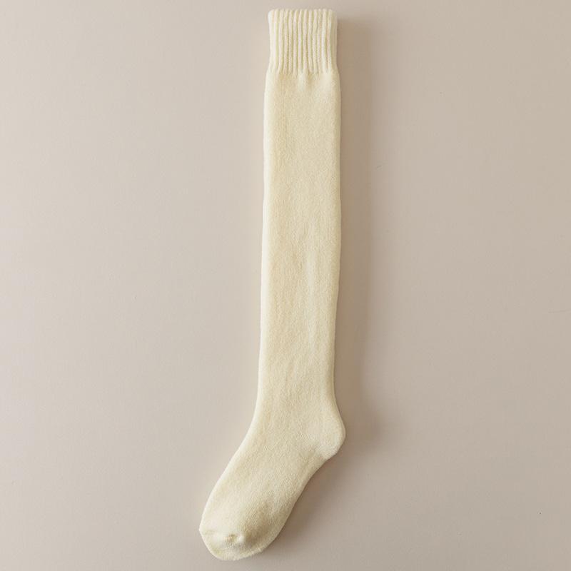 Женские осенне-зимние утолщенные теплые кашемировые носки до колена, не сдавливающие ногу