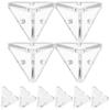 10 Pcs Triangular Bracket Angle Brackets Cabinet Corner Braces Fastener Shelf Acrylic Mounting for