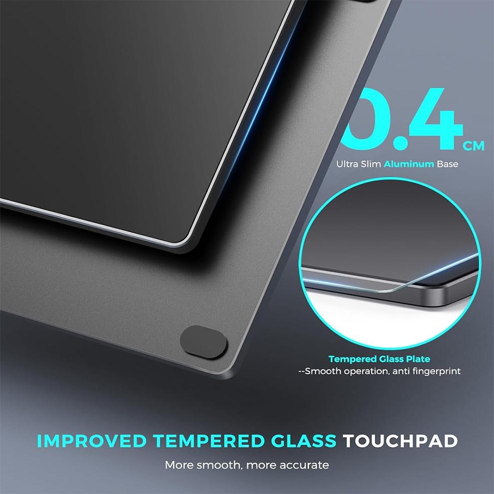 Multi-Touch Trackpad,Ultra Slim Aluminum USB Wired Touchpad Mouse for Windows 10/11 Desktop/Laptop/Notebook Computer PC
