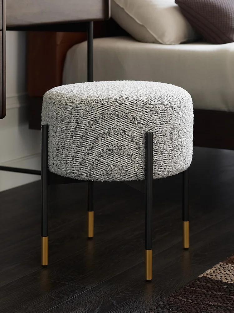 Скандинавский Легкий Роскошный Мягкий Пуф – Досуговый Ленивый Пуф для Гостиной для Переобувания, Пуф для Спальни mc