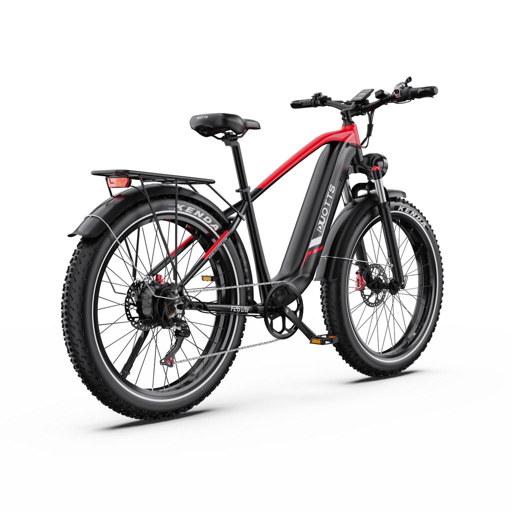 DUOTTS F26 Lite 26" Fat Tire Electric Bike, 500W Motor, 90km Extended Range, Hydraulic Brakes, APP Connectivity for Urban and Light Trail Riding.
