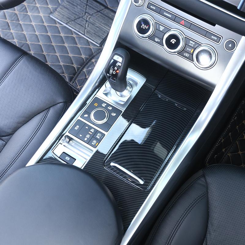 Декоративная наклейка на панель центральной консоли автомобиля из углеродного волокна для Land Rover Range Rover Sport 2014-2017 Автомобильные аксессуары