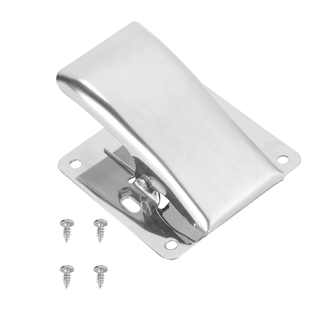 Durable Stainless Steel Fish Fillet Clamp with Mounting Screws Deep-Jaw Fish Tail Clip Fishing Grip Cleaning Board