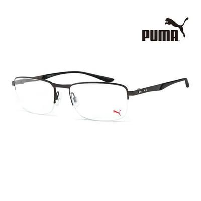 Puma Оправы для очков PU0094O 001 Квадратные Полуободковые Металлические Очки для Женщин и Мужчин