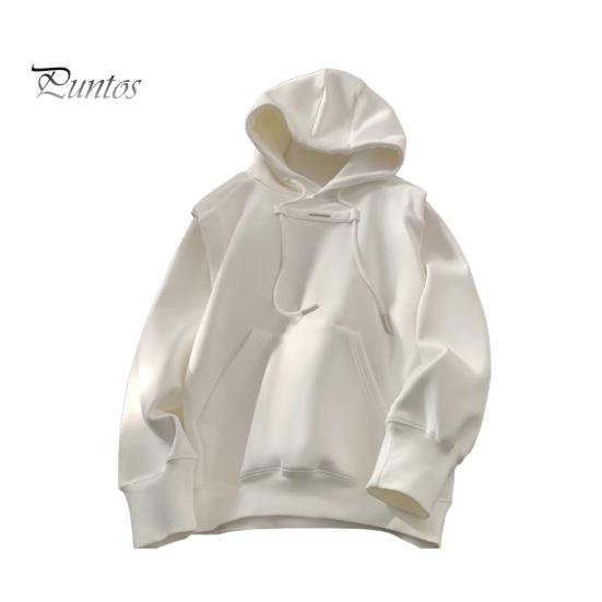 Осенняя мужская толстовка с капюшоном и защитой шеи, с капюшоном, большим карманом, эластичными манжетами и подолом, пуловер для спорта, фитнеса, путешествий, школы, топ