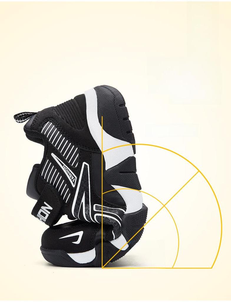 Leather Boys' Sports Shoes: Waterproof, Non-Slip, Mid-Cut for Kids & Elementary Students