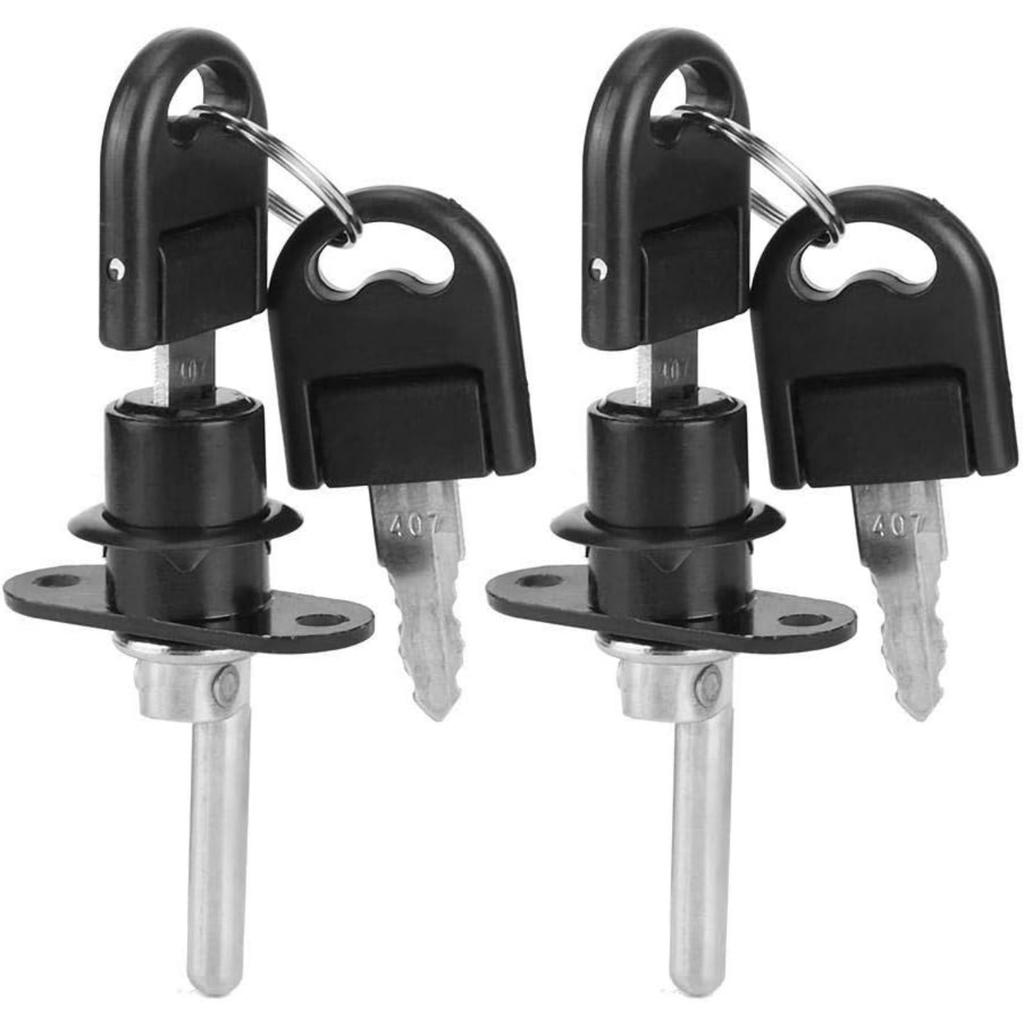 Cabinet Locks with Keys, 2Pcs Zinc Alloy Cam Lock Set for Cabinets, Furniture, Drawer, Wardrobe, File Lock, RV Storage, Tool Box, 16mm