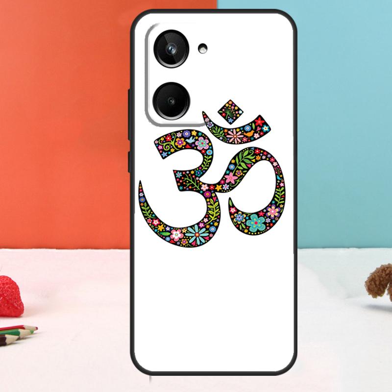 Aum om Namaste Symbol Zen Yoga For Realme C67 C75 C71 C55 C53 C61 C33 C63 C51 10 11 12 13 14 15 Pro Plus C65 GT7 Pro Case