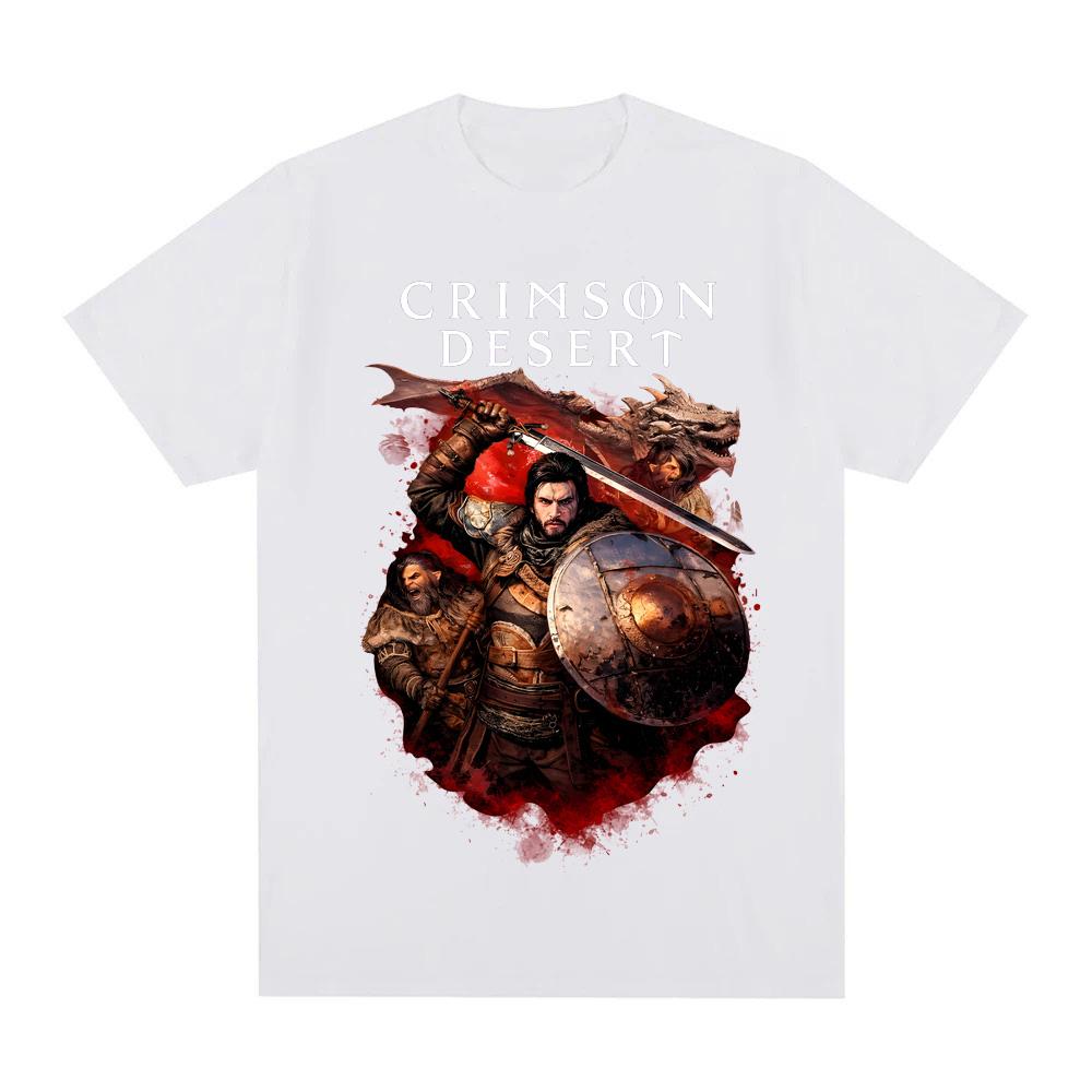 Crimson Desert 2026 Summer new style TShirt Comfortable High Quality Tees Actionadventure video games Printing Round Neck TEES