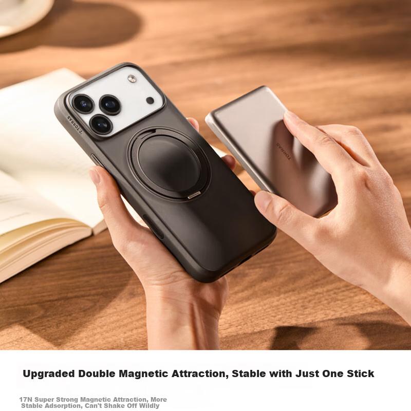 TORRAS iPhone 17 Case O1SGlobal Bestseller | Full Coverage for Camera ButtonsCompatible with Apple 17, Magnetic Charging Stand, Transparent