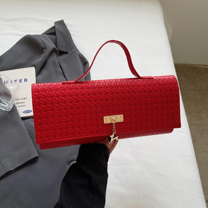 Весна и лето новая текстурированная плетеная модель модная сумочка персонализированная сумка через плечо сумка кроссбоди минималистичный стиль маленькая квадратная сумка