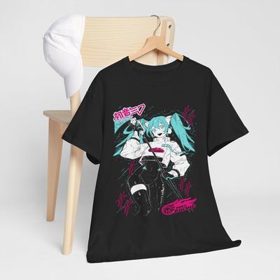 Футболка Hatsune Miku Аниме Девушка Каваи Project Diva Vocaloid Подарочная Футболка Все Размеры