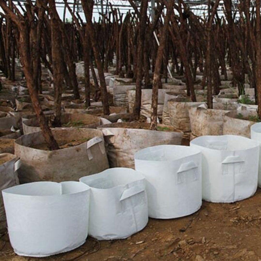 Eco-friendly Thickening Aeration Container Root Container Round Fabric Pots Grow Bag Plant Pouch