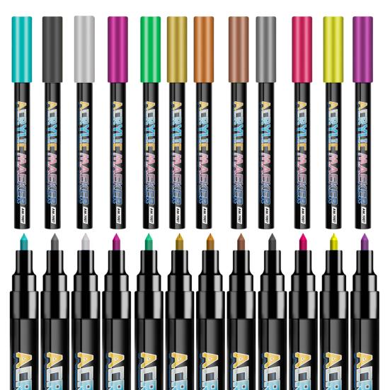 Набор ручек для нейл-арта DIY акриловый маркер для гелевых ногтей 0,7 мм тонкий наконечник ручки для рисования на ногтях для салона, домашнего использования