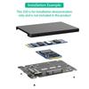 M.2 NGFF Msata SSD в SATA3.0 2.5-дюймовые M.2 SSD Конвертеры Райзер Карта Адаптер Для 2230 2242 2260 ПК Ноутбук Карта Расширения 6 Гбит/с