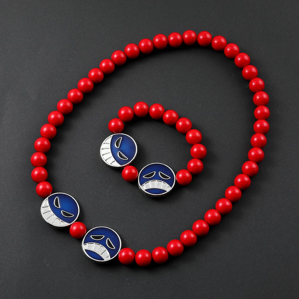 Цельный головной убор Portgas D Ace, пояс, браслет, ожерелье, реквизит для косплея, аксессуары для ролевых игр