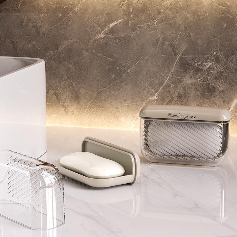Портативная герметичная дорожная мыльница с крышкой для слива