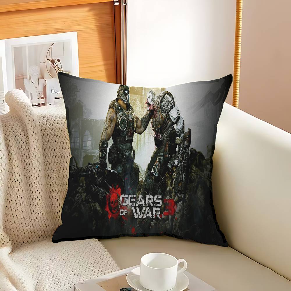 G-Gears O-Of W-War Декоративная Подушка для Эстетики Комнаты Наволочка Домашний Декор Спальня Диван-Кровать Подушка для Дивана 45x45