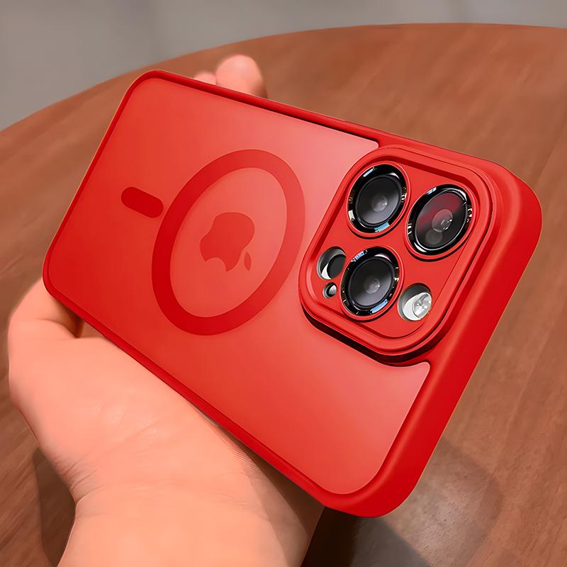 Магнитный прозрачный чехол для Magsafe для iPhone 13 11 12 14 15 Pro Max чехлы защита объектива беспроводная зарядка задняя крышка аксессуары