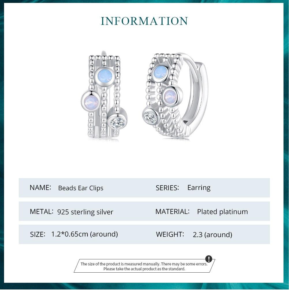 BAMOER, многослойные серьги-кольца из стерлингового серебра 925 пробы с геометрическим узором, серьги-кольца с цирконием для женщин, изящные ювелирные изделия