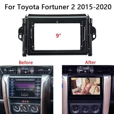 2 Din Car Radio Fascia TOYOTA Fortuner 2015-2020 Авто Стерео Аудио Плеер DVD Панель Комплекта Приборной Панели Рамка Держатель Центральной Консоли