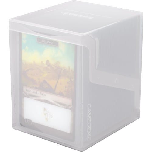GameGenic Deck Box: Bastion XL White (100ct) ? Durable and Sturdy TCG, OCG Card Storage ? Compatible with Pokemon Yugioh Commander and MTG Magic: The
