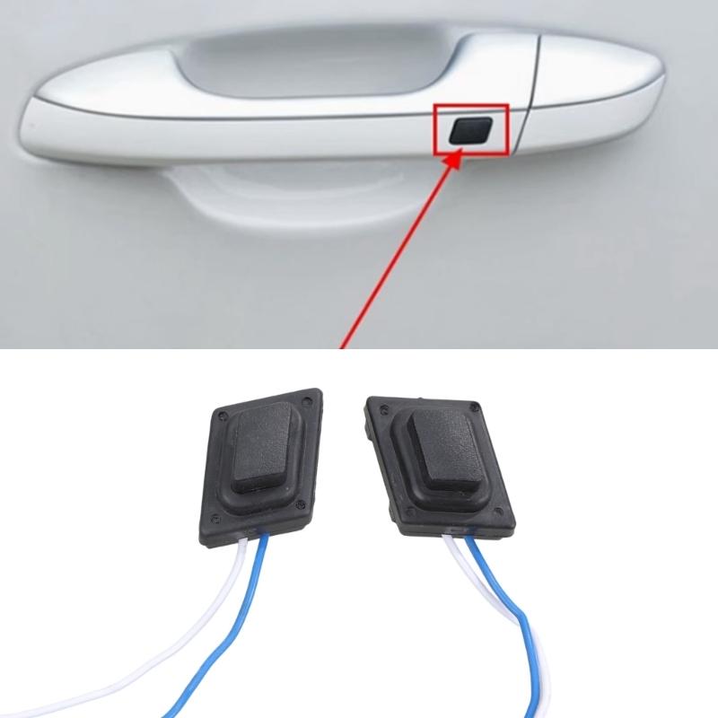 Front Door Electronic Button Switches Easy Installation ABS Exterior Handle Control Switches Simple Installs for Car  KX516