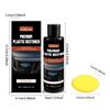 Car Plastic Restorer Back To Black More Gloss Cleaning Maintenance Car Universal Leather and Plastic Repair Polishing Wax Set